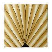 Gouden Art Deco Ontwerp Tegeltje (Voorkant)