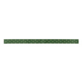 Gouden art-deco patroon op groene achtergrond lint (Voorkant)