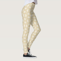 Gouden Art Deco patroon op wit