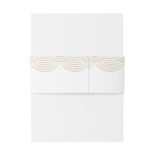 Gouden Art Deco String Lights Uitnodiging Belly Ba Uitnodigingen Wikkel (Achterkant Voorbeeld)
