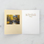 Gouden Aspen Trees Rocky Stream Schilderen 2 Jouw Aankondiging (Binnen)