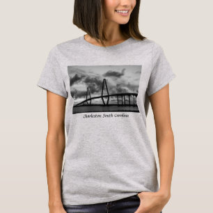 Gouden avond bij Arthur Ravenel grijswaarden T-shi T-shirt