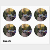 Gouden Avond Stedelijke Sticker – Aanpasbaar (Vel)