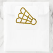 Gouden Badminton Sticker (Tas)