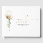 Gouden ballon Garland Baby shower Gastenboek (Voorkant)
