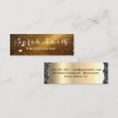 Gouden ballonnen Glitter Evenement Bruiloft Partij Mini Visitekaartje (Voorkant / Achterkant)