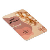 Gouden ballonnen met bewerkbare tekst magneet (Rechterzijde)