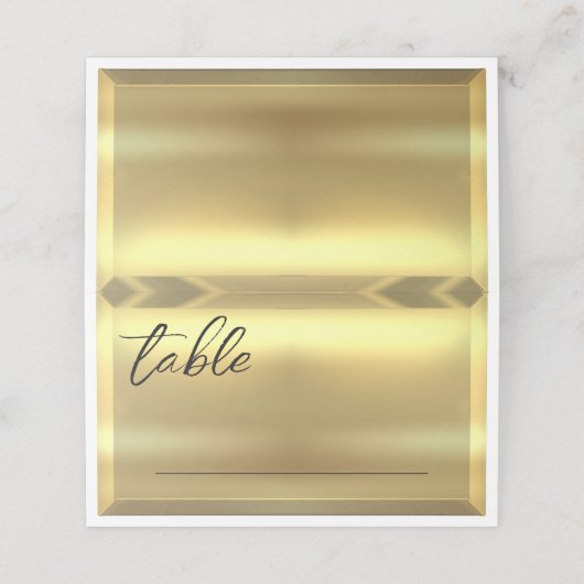 Gouden Bar Elegante Bruiloft (Buitenkant ongevouwen)