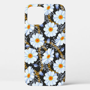 Gouden Barok: Bloemen ketting textuur iPhone 12 Hoesje