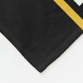 Gouden barok: Griekse zwarte rand Fleece Deken (Hoek)