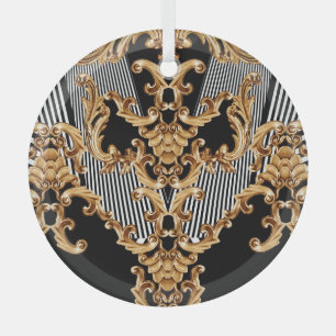 Gouden barok, ingewikkeld ornament ontwerp.