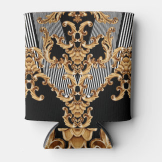 Gouden barok, ingewikkeld ornament ontwerp. blikjeskoeler