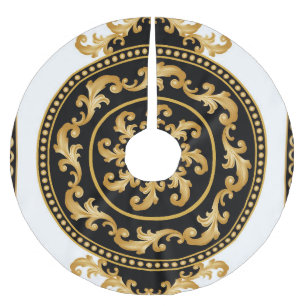 Gouden barok, kettingen, zwart decor kerstboom rok