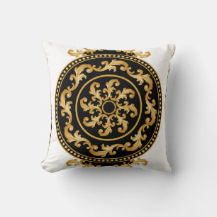 Gouden barok, kettingen, zwart decor kussen