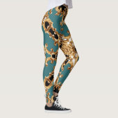 Gouden barok, luxe ornament design. leggings (Rechts)