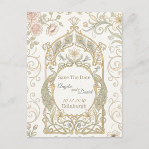 Gouden Barok Save the Date Briefkaart