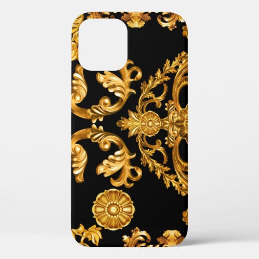 Gouden barok, sierelementen. Case-Mate iPhone case (Achterkant)