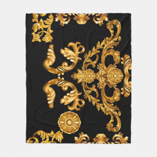 Gouden barok, sierelementen. fleece deken