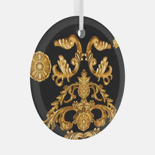 Gouden barok, sierelementen. glas ornament (Voorkant Rechts)