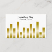 Gouden Bars op Wit Visitekaartje (Voorkant)