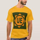 Gouden Basic T-shirt mannen EU-ontwerp (Voorkant)