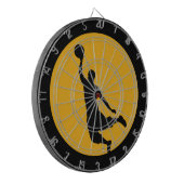 Gouden basketbal cirkel dartbord (Voorkant Links)