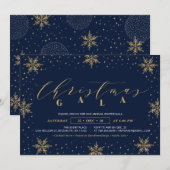 Gouden Bedrijfs Kerstgala, Kerstfeest Kaart (Voorkant / Achterkant)
