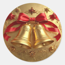 Gouden Bellen Vakantie Sticker