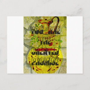 Gouden belofte: het gouden script van het lot briefkaart