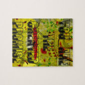 Gouden belofte: het gouden script van het lot legpuzzel (Horizontaal)