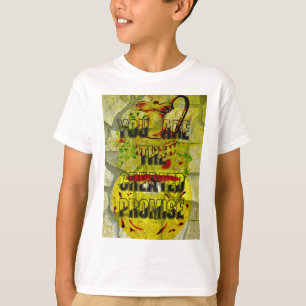 Gouden belofte: het gouden script van het lot t-shirt