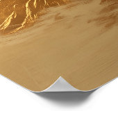 Gouden bergtop poster (Hoek)