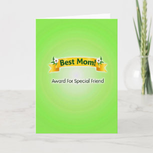 Gouden Beste Moeder Lint Kaart