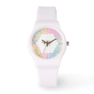 gouden bijenontwerp horloge