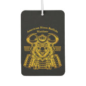 Gouden Bison Warrior Design in Samurai Armor Luchtverfrisser (Voorkant)