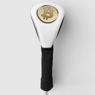 Gouden Bitcoin Golf Head Cover