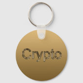 Gouden Bitcoin Sleutelhanger (Achterkant)
