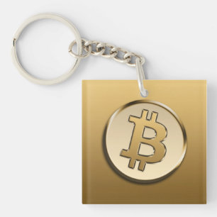 Gouden Bitcoin Sleutelhanger