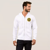 Gouden Bitcoin-symbool digitale valuta Hoodie (Voorkant volledig)