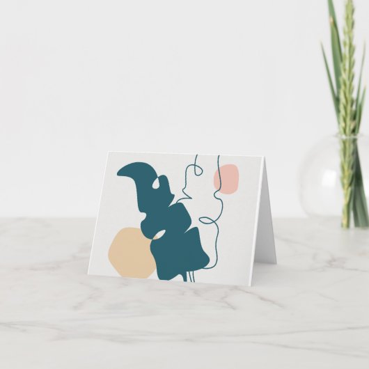 Gouden blad ontwerp kaart (Voorkant)