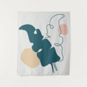 Gouden blad ontwerp wandkleed (Voorkant)