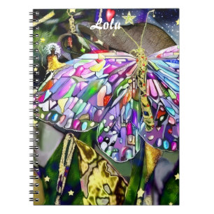 Gouden Blad Vlinder Notitieboek