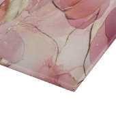 Gouden Bladeren Bourgondië Blush Roze Snijplank (Hoek)