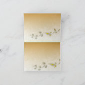 Gouden bladeren gevouwen bedankkaart (Binnen)