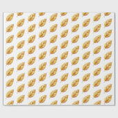 Gouden Bladeren Huwelijk Cadeaupapier (Vlak)