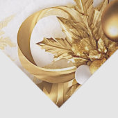 Gouden bladeren Kerst vakantie weefsel papier (Detail)