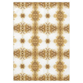 Gouden bladeren kerstvakantie tafelkleed (Voorkant)