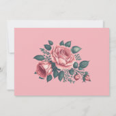 Gouden Blauwe Bloemen 25ste huwelijksverjaardag Kaart (Achterkant)