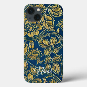 Gouden Blauwe Elegantie  iPhone 13 Hoesje