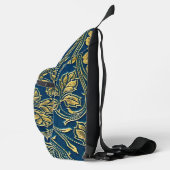Gouden Blauwe Elegantie Sling Bag (Rechts)